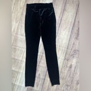 JCrew black velvet leggings size xs